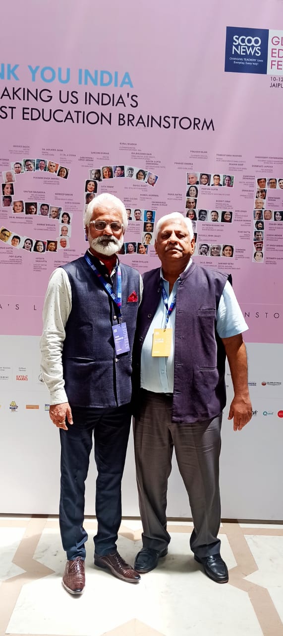 With Maj. General Kulkarni, Director, Mayo Boys School, Ajmer.